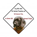 Aufkleber Bayerischer Gebirgsschweißhund 10x10